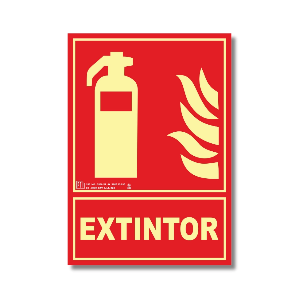 SE2ext  Señal fotoluminiscente EXTINTOR (HyA)